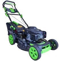 Tondeuse thermique 196CC - Puissante - auto-propulsée - moteur Loncin V200 - largeur de coupe 53 cm - Bac collecteur 65L