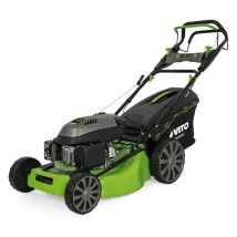 Vito - Tondeuse à gazon thermique 6,5 cv 196Cm3 Moteur 4 t Bac 65L Grandes surfaces