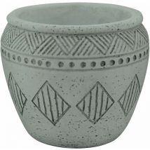 Tondo Bass Outdoor Vase Outdoor Fasergarten 21x21x17 cm Aster