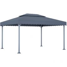 Tonnelle 400x300 cm Anthracite Aluminium