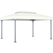 Torana - Tonnelle 400x300 cm Crème Aluminium