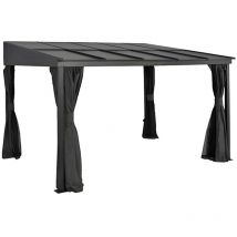 Abri de terrasse en aluminium St. Barth 8x12 gris - Sojag