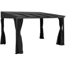Abri de terrasse en aluminium St. Barth 10x14 gris - Sojag