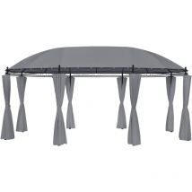 Vidaxl - Tonnelle avec rideaux 520x349x255 cm Anthracite