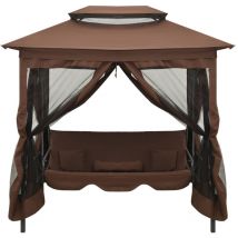 Bonnevie - Tonnelle Barnum de Jardin, Pavillon, Pergola, Tente de jardin, convertible en balancelle Café OIB5428E