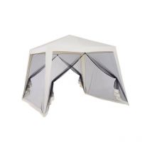 Tonnelle Barnum saturn Beige et moustiquaires noires