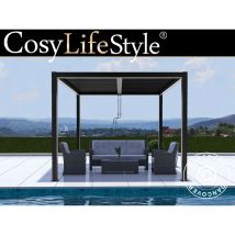Dancover - Pergola bioclimatique San Pablo, 3x3m, Noir