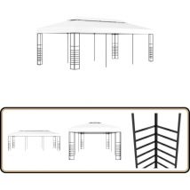 Tonnelle de jardin 6 x 3 m Blanc - Tente De Jardin - Tonnelle De Jardin - Abri Solaire - Gazebo - Parasol De Jardin
