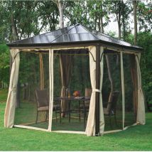 Tonnelle de jardin gardi beige