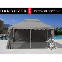 Dancover - Tonnelle de jardin Osiris 3x4m, Gris