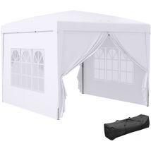 Tonnelle de jardin pliante yvan blanche