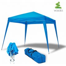 Wasabi - Tonnelle Compact 3x3m pliante bleu
