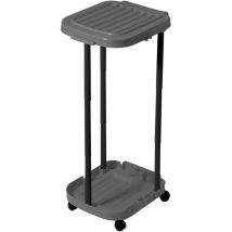 Müllsackhalter Zappy mit Rollen schwarz-anthrazit Müllsackständer Müllbeutelhalter - Tontarelli