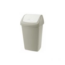 Pattumiera Aurora Coperchio Basculante Tortora - Tontarelli