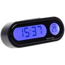Tonysa 2 In 1 Orologio Termometro Per Auto Led Retroilluminazione Decorazione Interni Auto Termometro Orologio Orologio Cruscotto Auto