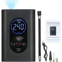 4000mAh Mini Pompe à Air Électrique, Compresseur à Air Portatif Gonfleur Pneus sans Fil 150PSI avec écran lcd Numérique, Pompe a Velo Electrique avec
