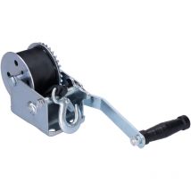 Jeffergarden 600 Pfund schwere Winde mit 6m Gurt Handkurbelkabelausrüstung Manual Bootsanhänger