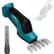 Cisailles à Gazon Sculpte-Haie et Taille-Herbes sans Fil(sans batterie), Cisaille à gazon avec 2 Lames, Largeur de Coupe 3,2 cm, 2 en 1,