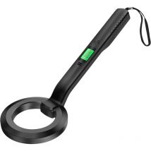Tonysa - Detector de metales portátil, ligero, con pantalla lcd, alarma de sonido/vibración, con función de indicación de bajo voltaje, resistente al