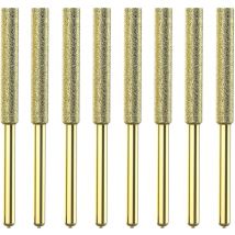 Diamant Affuteur Affuteuse de Chaine Tronçonneuse,Lime à Pierre pour Scie à Chaîne,Gabarit Affutage Chaine,avec 4,8 mm pour Affûter et Poncer,8