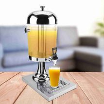 Distributeur de Jus, Machine de Boisson Froide Chaude en Acier Inoxydable 8L Machine de Jus pour Hôtel, Bar, Restaurant.(argent) - Tonysa