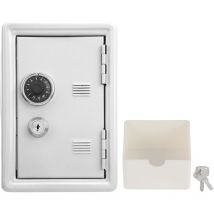 Tonysa - Enfants Mini Key Money Storage Case Simulation Safe Box Metal Innovation Presents SuppliesWhite