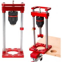 Guide de perçage à 90° Support de perceuse électrique rotative avec mandrin de perçage Mini support de perceuse d'établi pour le travail du bois