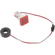 Tonysa - Indicateur de compteur de courant de tension ac à affichage numérique led 22mm 0-100A Indicateur de compteur (rouge)
