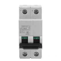 Tonysa - Interruptor de energía solar con disyuntor de aire en miniatura de bajo voltaje de 250V cc 2P (63A)