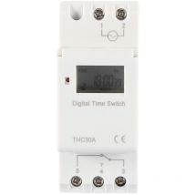 Tonysa - Interruptor de temporizador digital thc 30A Interruptor de control de tiempo electrónico programable (12 v)