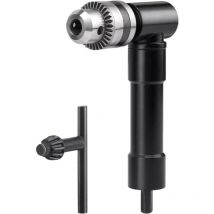 Tonysa - Gistuch Mandrin d'angle avec serrage rapide 1-10 mm 90 degrés Adaptateur de perçage avec clé de mandrin pour arbre Extension Outil de