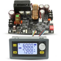 Module abaisseur de tension stabilisée à courant continu réglable avec écran lcd, tension constante et courant constant, 20 a, 1200 w - Tonysa