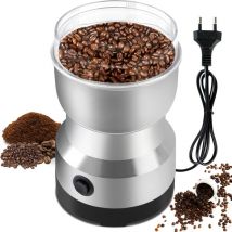 Moulin à Café Électrique 300ml Moulins multifonctionnels,Moulin a graines Quatre lames en acier inoxydable pour un broyage fin et efficace,Pour