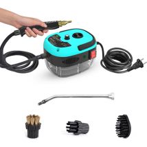 Tonysa - Nettoyeur Vapeur 2500W, Nettoyeur Vapeur à Main, Réservoir d'eau de Grande Capacité, avec 3 Têtes de Brosse Réglables sur 6 Niveaux, 10S