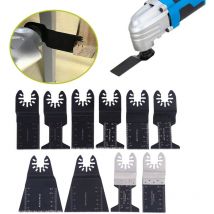 Outil Multifonction Saw Blades Accessoires Kit, 10 Pcs Oscillants Lame de scie universelle pour Fein Multimaster, Dremel, Bosch, Makita, Dewalt et