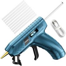 Tonysa - Pistolet à Colle Chaude sans Fil 3,6V avec Batterie 1800mAh et 10 Bâtons de Colle, Pistolet à Colle Electrique-Arrêt Automatique, Chauffage