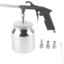 Tonysa - Pistolet de sablage portable en alliage d'aluminium avec pot de 750 cc pour enlever la rouille, le polissage, le ponçage du verre