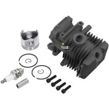 TONYSA Piston et Cylindre de Tronçonneuse, Ensemble de Piston de Cylindre, Kit de Piston de Tronçonneuse de Remplacement pour MS192 MS192T MS192TC