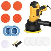 Polisseuse sans fil 125 mm, Polisseuse voiture 700W ,kit de polisseuse rotative 600-3700 tr/min, Polissage Pad Éponge polir Kit - Tonysa
