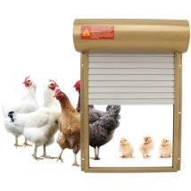 Tonysa - Poulailler Automatique avec écran lcd ajouté – Ouverture et Fermeture de la Porte en Aluminium à énergie Solaire avec capteur de lumière,