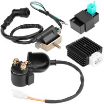 Tonysa - Relé de arranque, rectificador regulador, bobina de encendido, caja cdi para atv Quad de 50 cc, 70 cc, 90 cc y 110 cc