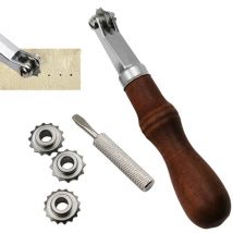 Tonysa - Roue de traçage Manuelle et Roue de sertissage Outil d'espacement en Cuir, Roue en Cuir, espacement des Points de Couture, Ensemble d'outils