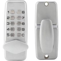 Serrure de Porte Mécanique Numérique avec Poignée, Serrure à Combinaison de 2 à 8 Chiffres Serrure à Code Mécanique étanche en Alliage de Zinc