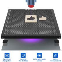 Tonysa - Table en Nid d'Abeille pour Graveur Laser - 400x400mm Aluminium Honeycomb Travail pour Machine Gravure Laser avec Plaque Aluminium échelle