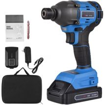 Visseuse à chocs sans fil Brushless - Perceuse Visseuse Sans Fil 20V,2 Vitesses,Visseuse Devisseuse pour Bricolage avec batterie & Chargeur,LED