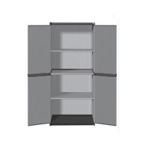 Armoire de rangement haute en resine 3 tablettes - Tood