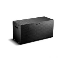 Malle de rangement en résine - 350 l - Gris anthracite - 120 x 52 x 60 cm - Tood