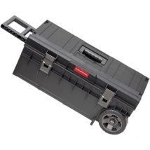 Toolbrothers RHINO XXL Trolley ECO Longer Basic 50 l IP66 Werkzeugkiste mit Laufrädern auf Metallachse und Doppelteleskopgriff