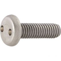 88111 Viti con calotta sferica M4 16 mm Due fori Acciaio inox 10 pz. - Toolcraft