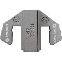 TOOLCRAFT Matrici di crimpaggio Inserto a crimpare per connettore 4P4C/Rj22 Adatto per marchio (Pinze): TOOLCRAFT PZ-50